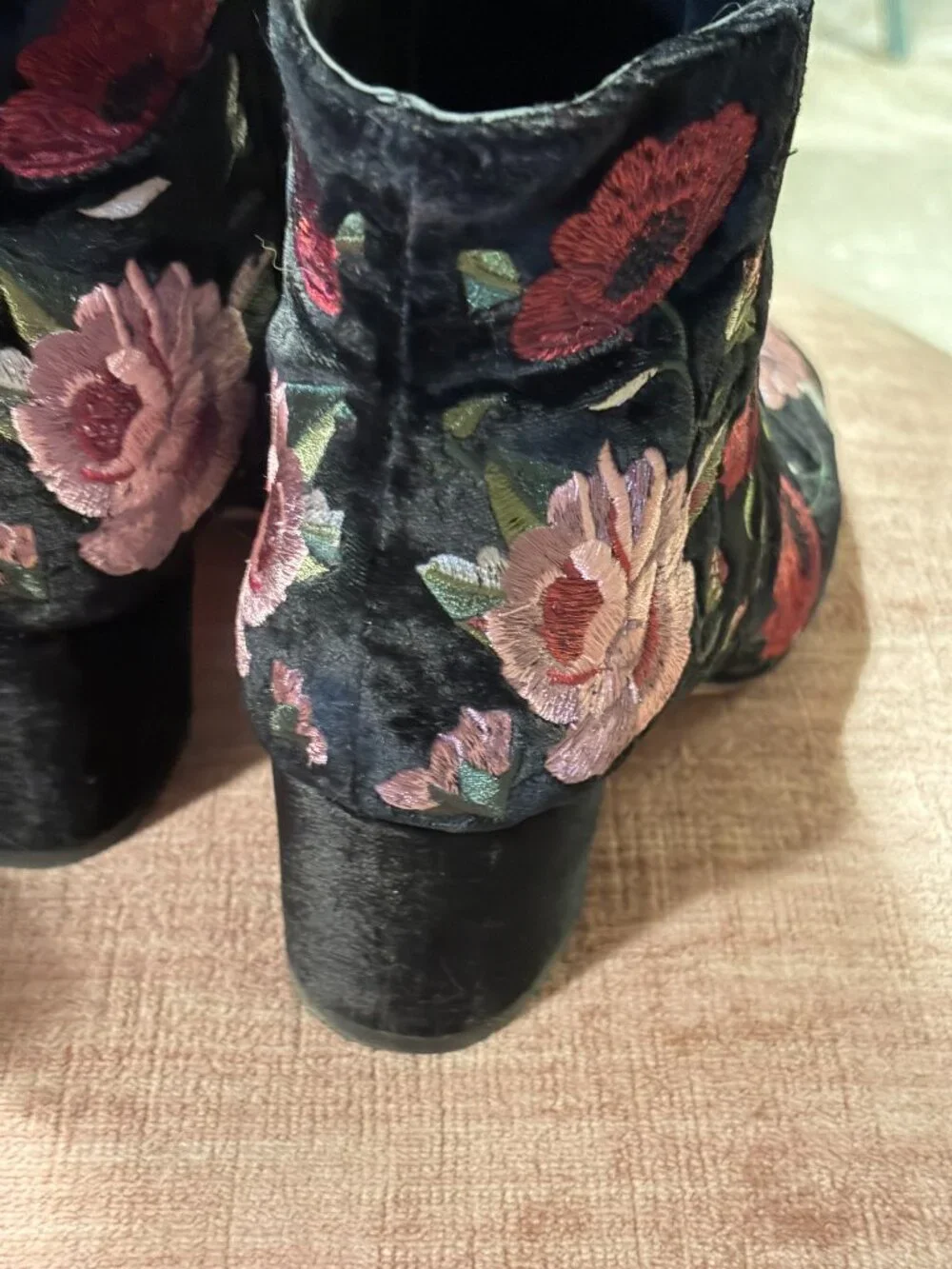 Velvet Embroided Ankle Boots by Kate Spade - Picture 1 of 5